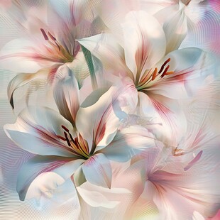 抽象花朵绚丽炫彩背景