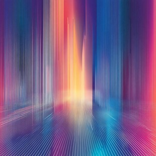 多彩竖线条渐变背景