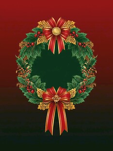 圣诞节花面素材