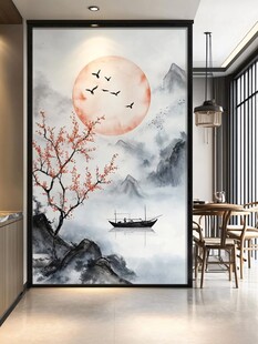 端景背景墙壁画