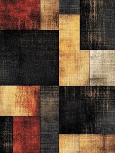 抽象纹理色块地毯