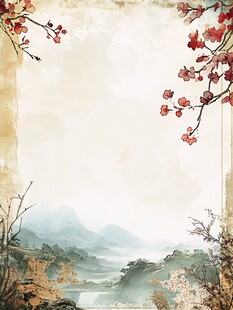 古典背景古典展板