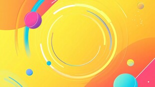 扁平流体风年会背景