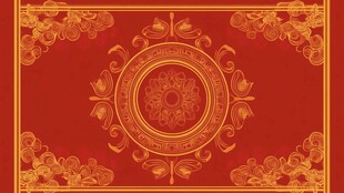 红金色欧式背景