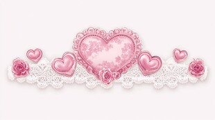 粉色浪漫的爱心