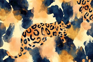 艺术抽象豹纹