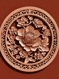 中式木雕花