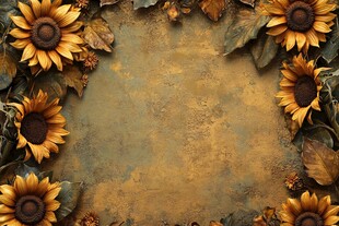 向日葵干花相框