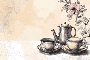 茶话会舞台背景