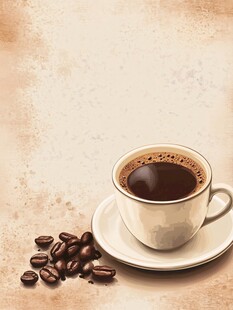 咖啡海报背景