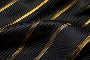 金色线条黑色绸布