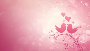 浪漫粉色背景浪漫情人