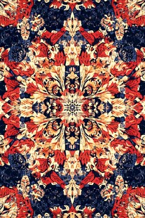 万花筒花纹抽象底纹