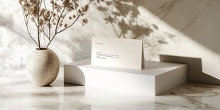 意境清爽高级名片