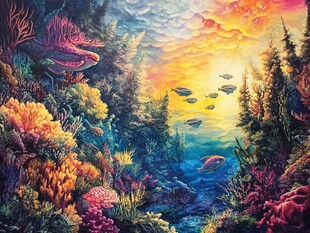 立体画海底立体画