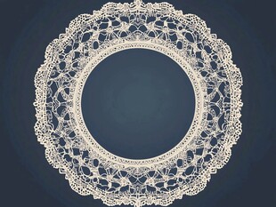 圆形蕾丝花边
