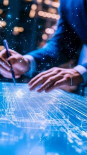 科技背景金融背景