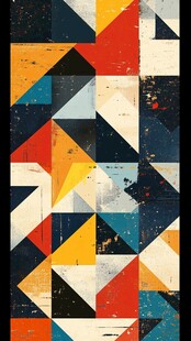 工业风立体几何装饰画