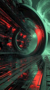 红色酷炫科技创新