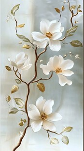 手绘花鸟玻璃画