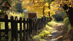 校园唯美金秋素材