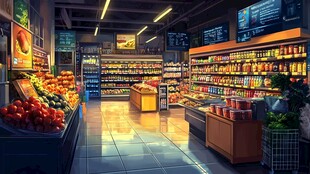 超市购物便利店