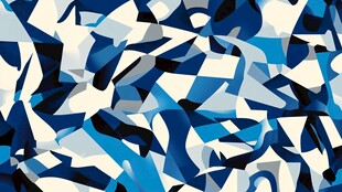 蓝白色裂纹碎块拼接