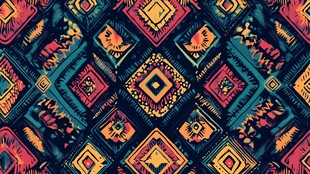 酷炫民族风家纺图案