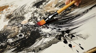 颜料笔墨纸砚美术绘画