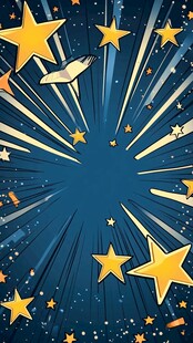 卡通星星背景