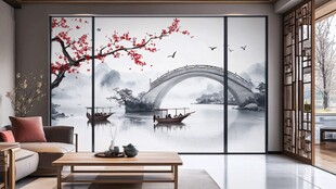 墙布壁画背景场景图