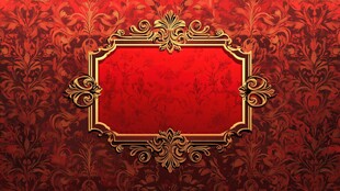 红金色欧式背景