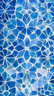 仿古瓷片抽象玻璃