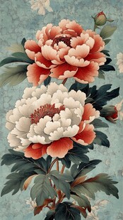 工笔牡丹花开富贵