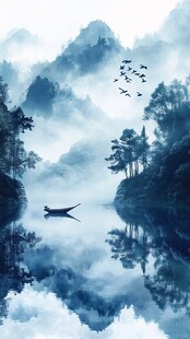 新中式禅意山水船