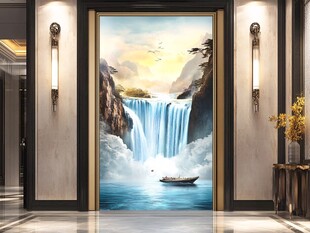 酒店山水壁画
