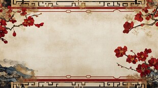 古风古典复古梅花背景