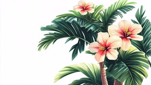热带植物插画