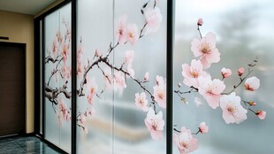 梅花大型高清壁画