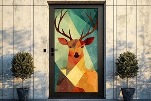 大门玻璃装饰画