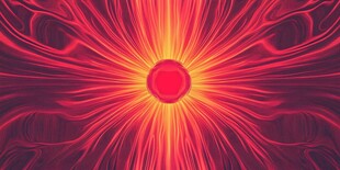 科技红色放射背景