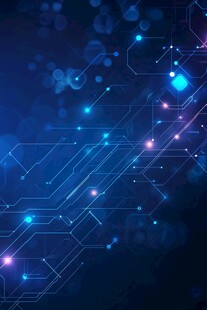 蓝色科技渐变背景数码