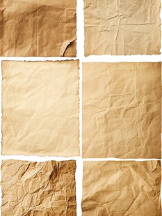 揉皱的牛皮纸