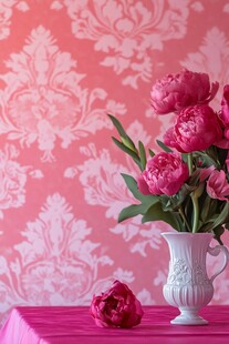 粉红色墙纸