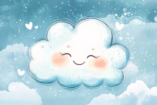 卡通云朵宝宝