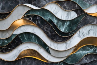 波浪起伏装饰效果