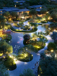 园林夜景效果