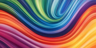 彩色酷炫流动感背景