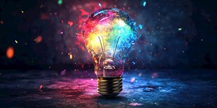 灯泡创意场景图