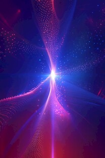 红蓝渐变科技背景